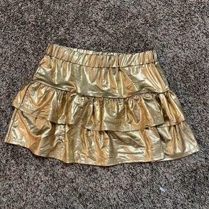 Ruffle Skirt Gold